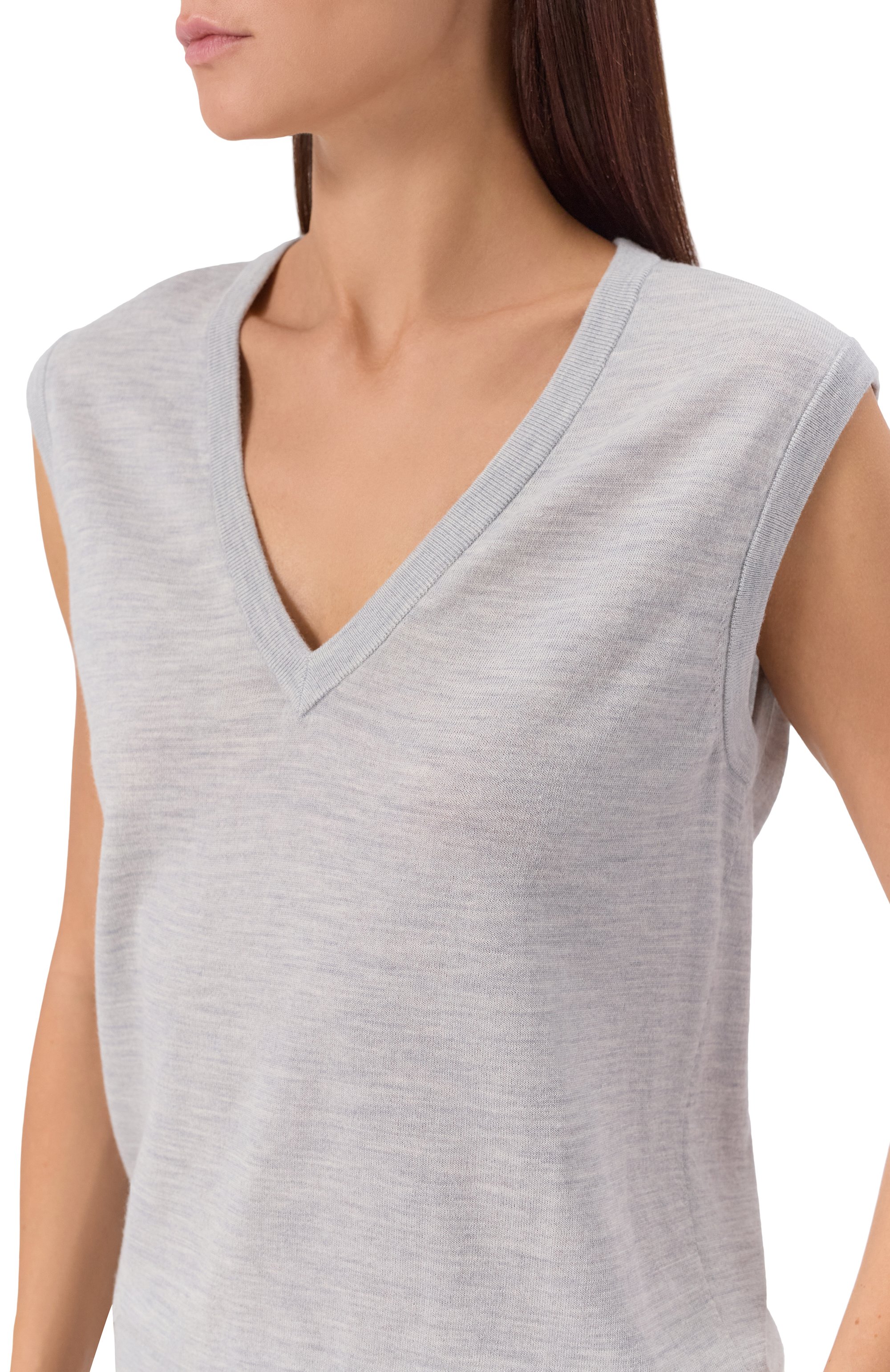 Жилет из шерсти и шелка 12 STOREEZ, арт. 134021, фото 5