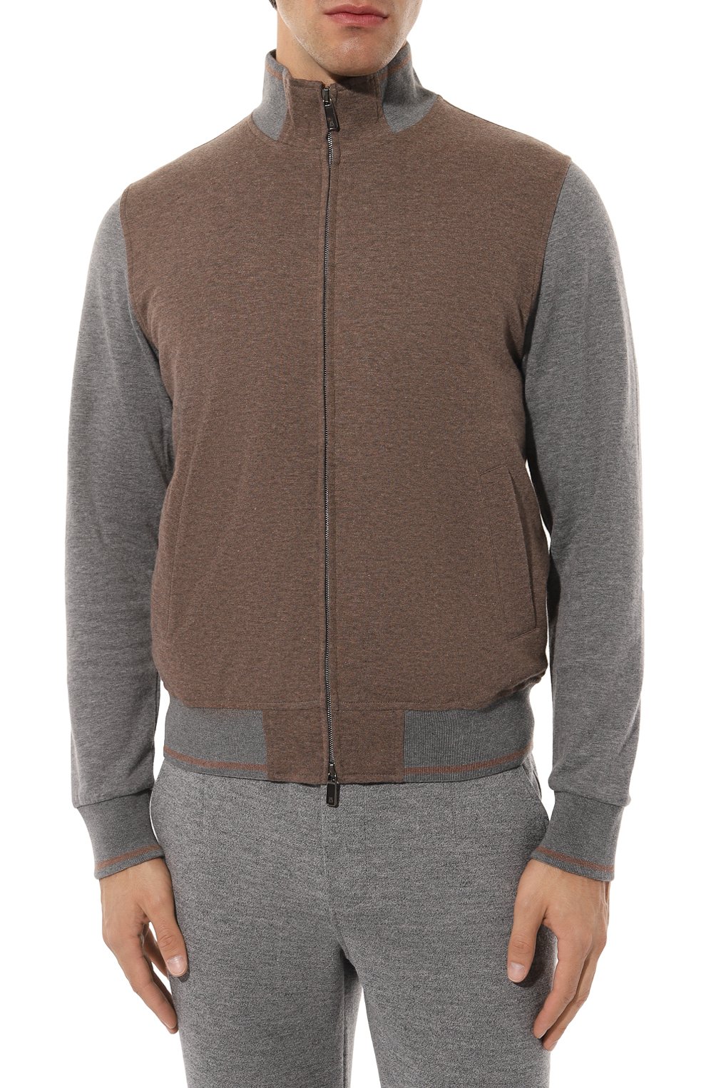 Толстовка из хлопка и кашемира CAPOBIANCO, арт. 15M453.LB00., фото 3