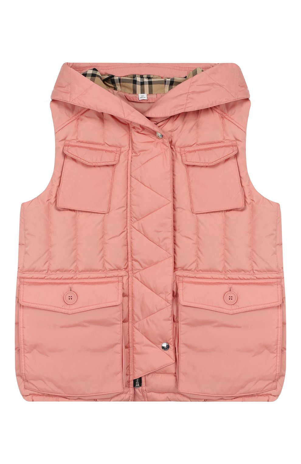 Пуховый жилет с капюшоном BURBERRY, арт. 8016652, фото 1