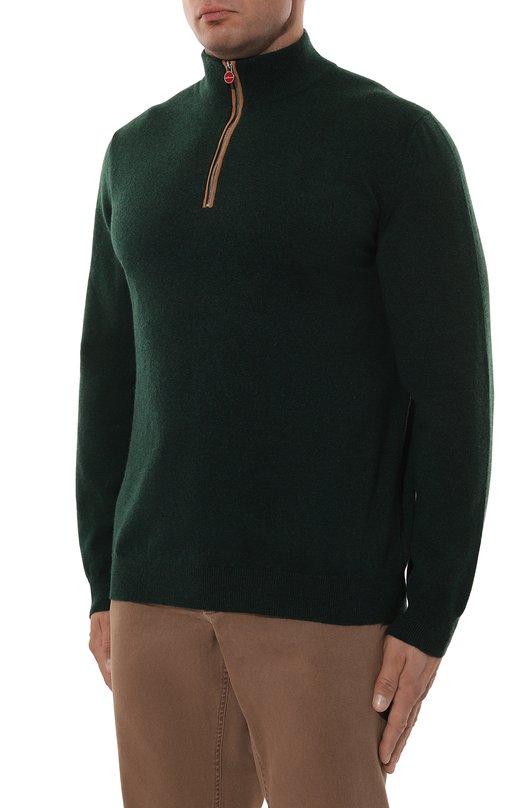 Кашемировый джемпер Kiton UMK0524K140 Зелёный  UMK0524K140 Фото 3