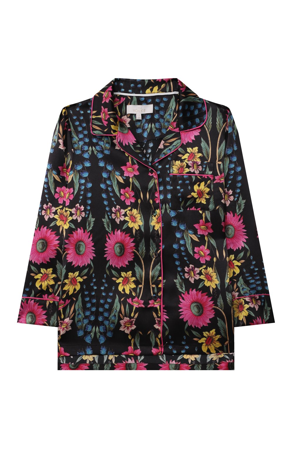 Шелковая пижама LITTLE YOLKE, арт. AW21-12S-WIF-BL, фото 2