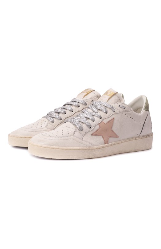 Кожаные кеды Ball Star Golden Goose Deluxe Brand GWF00117.F006819 Белый GWF00117.F006819