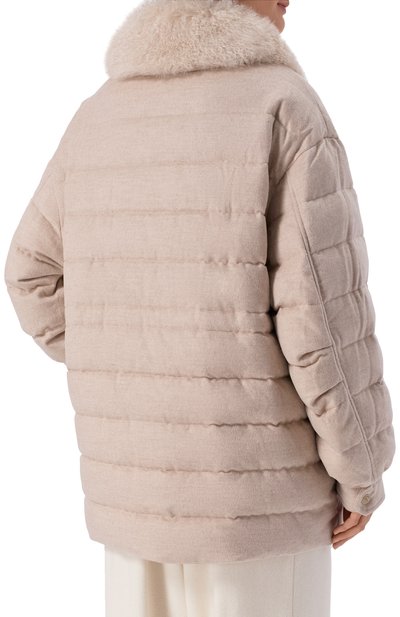 Пуховик из шерсти и кашемира MANZONI24, арт. 25M1568-S0FT0CFE/48-50, фото 4