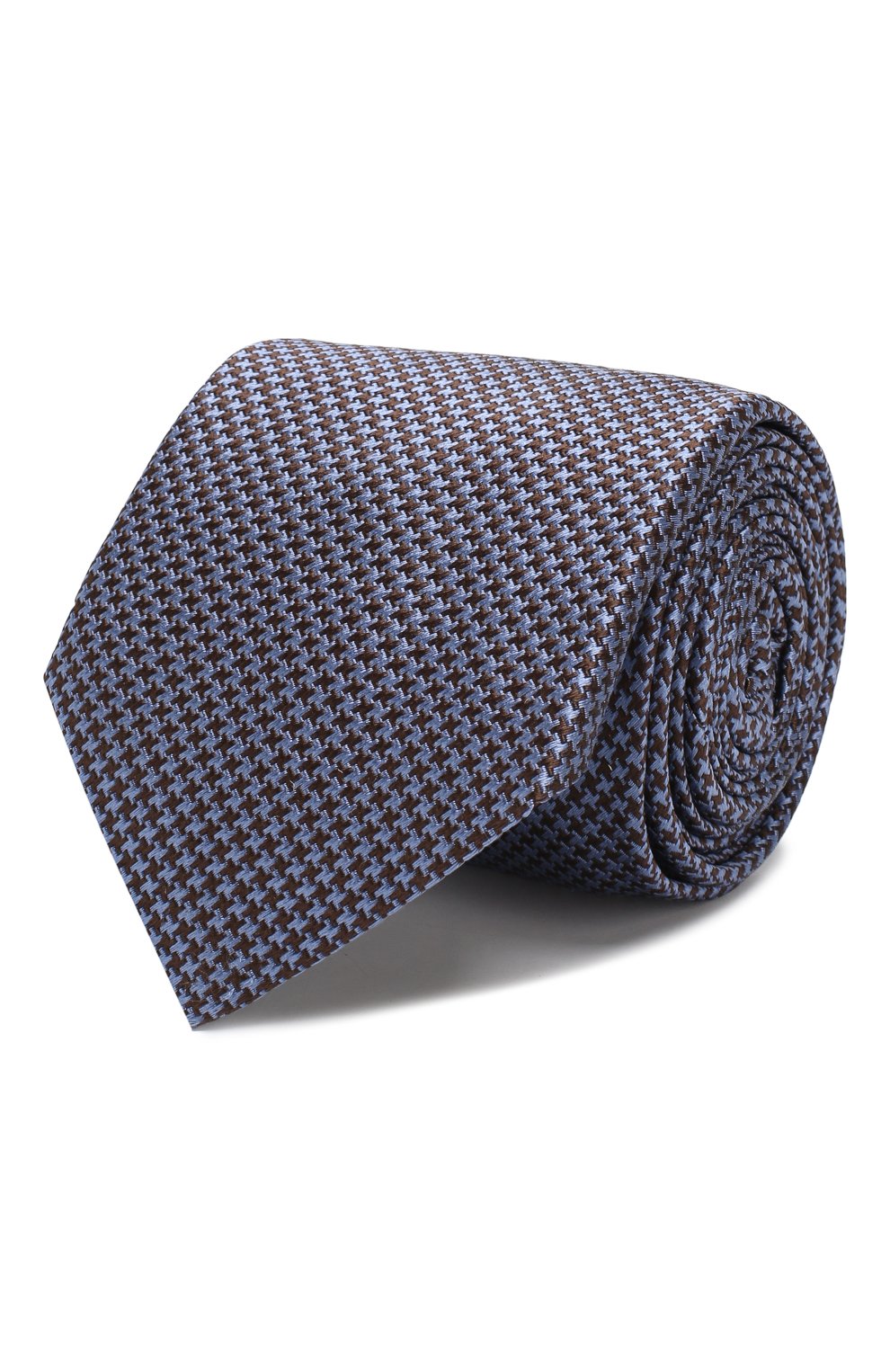 Шелковый галстук CORNELIANI голубого цвета по цене 16150 руб., арт. 84U390-9820323/00, фото 1 Шелковый галстук CORNELIANI, арт. 84U390-9820323/00, фото 1