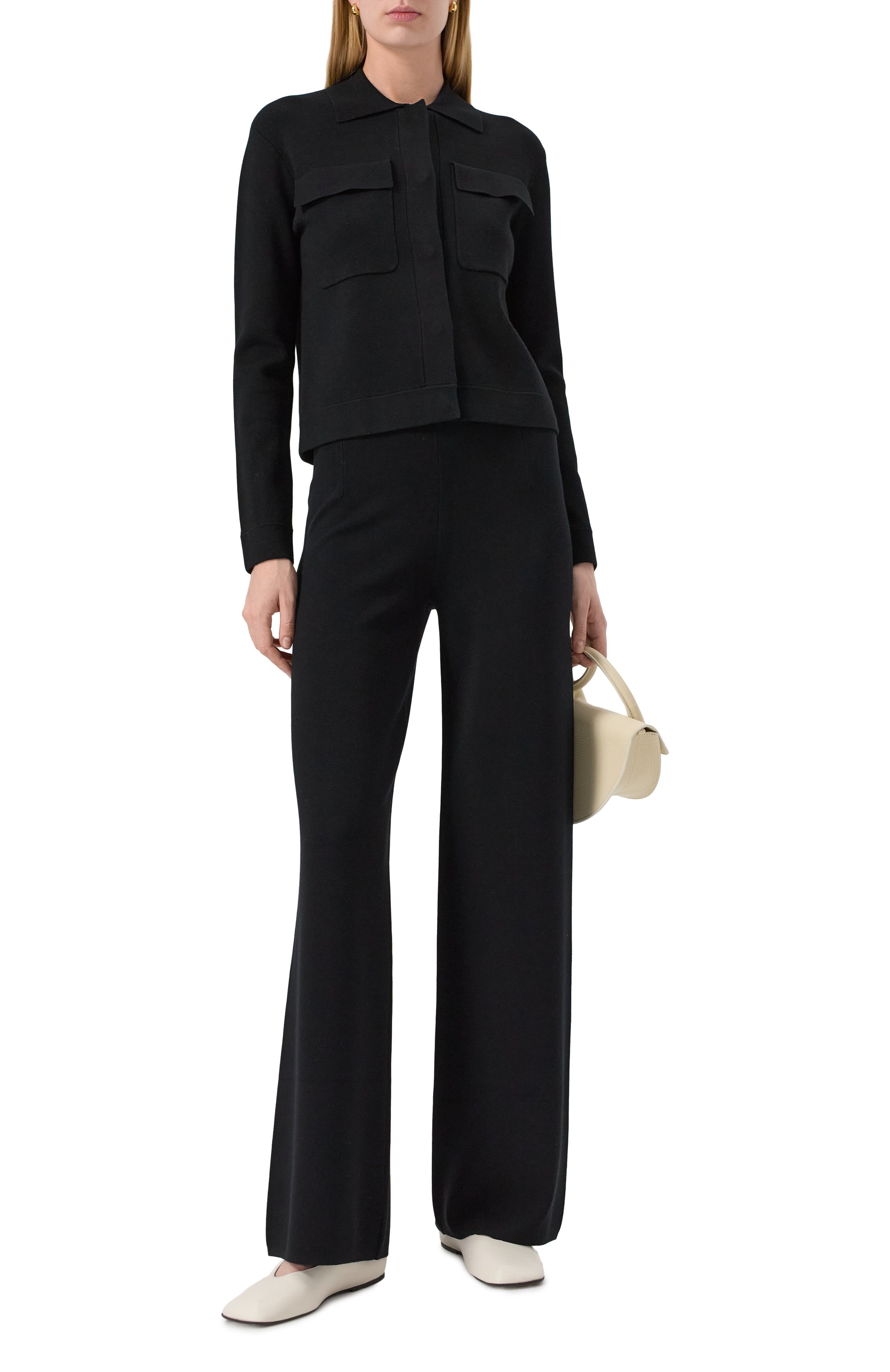 Жакет из вискозы MAX MARA STUDIO черного цвета по цене 59000 руб., арт. MIT0, фото 2 Жакет из вискозы MAX MARA STUDIO, арт. MIT0, фото 2