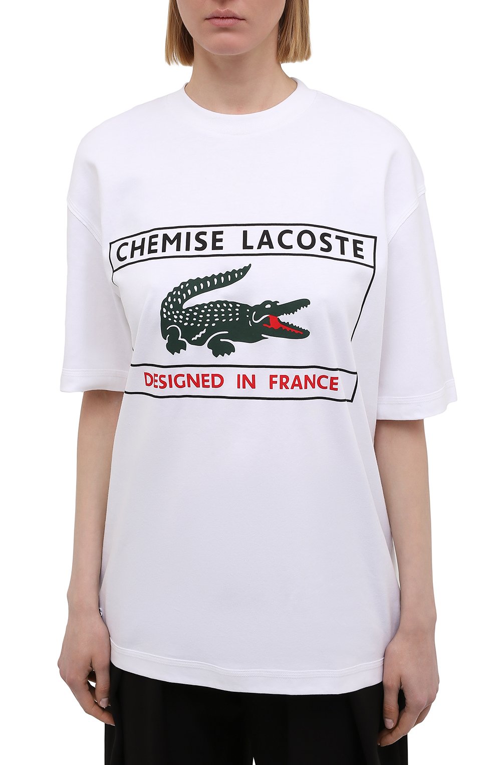 Хлопковая футболка LACOSTE, арт. TH0242001, фото 3