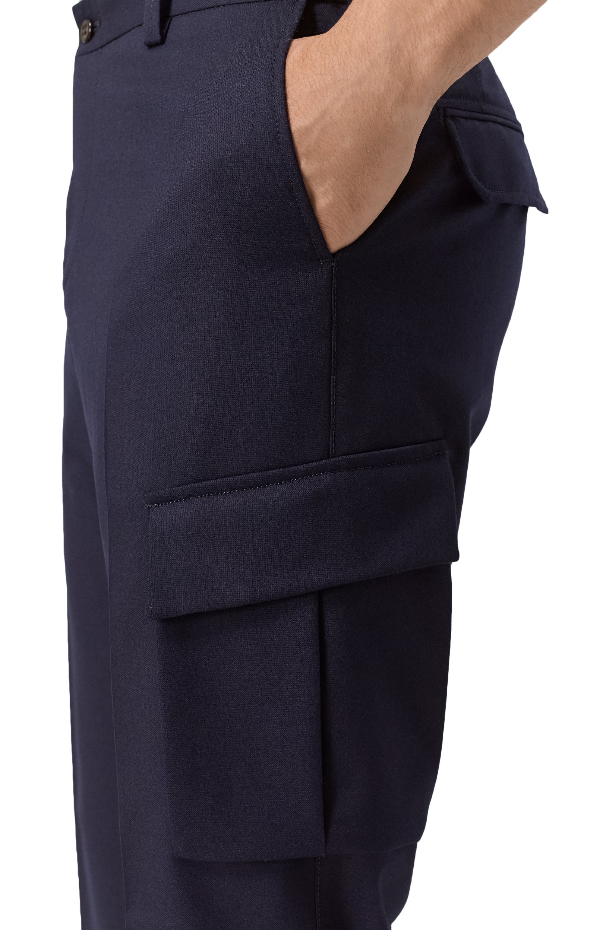 Шерстяные брюки-карго CORNELIANI, арт. 264L02-2618111, фото 5