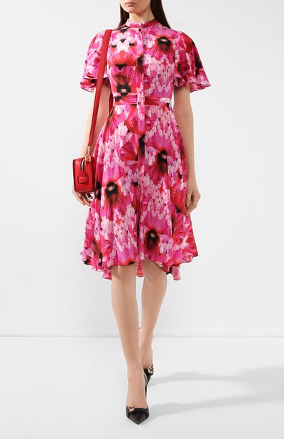 Шелковое платье ALEXANDER MCQUEEN, арт. 611120/QCABE, фото 2