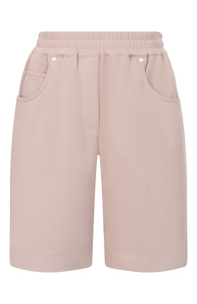 Женские хлопковые шорты BRUNELLO CUCINELLI, арт. MG927P9205