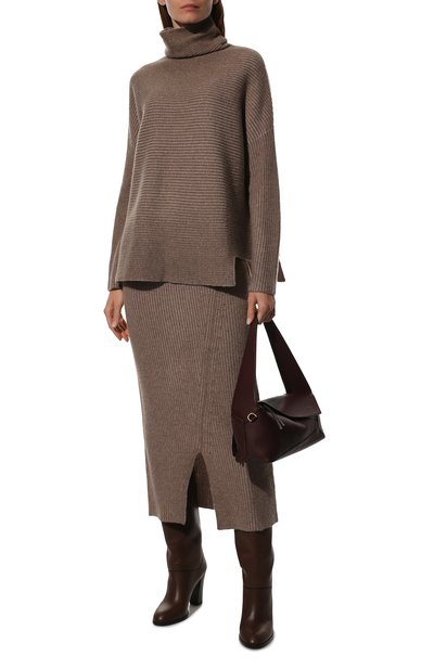 Кашемировая юбка RE VERA темно-бежевого цвета по цене 37600 руб., арт. 23W-13-589, фото 2 Кашемировая юбка RE VERA, арт. 23W-13-589, фото 2