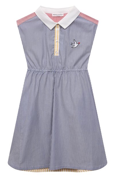 Хлопковое платье SONIA RYKIEL ENFANT, арт. 21S1DR02, фото 1