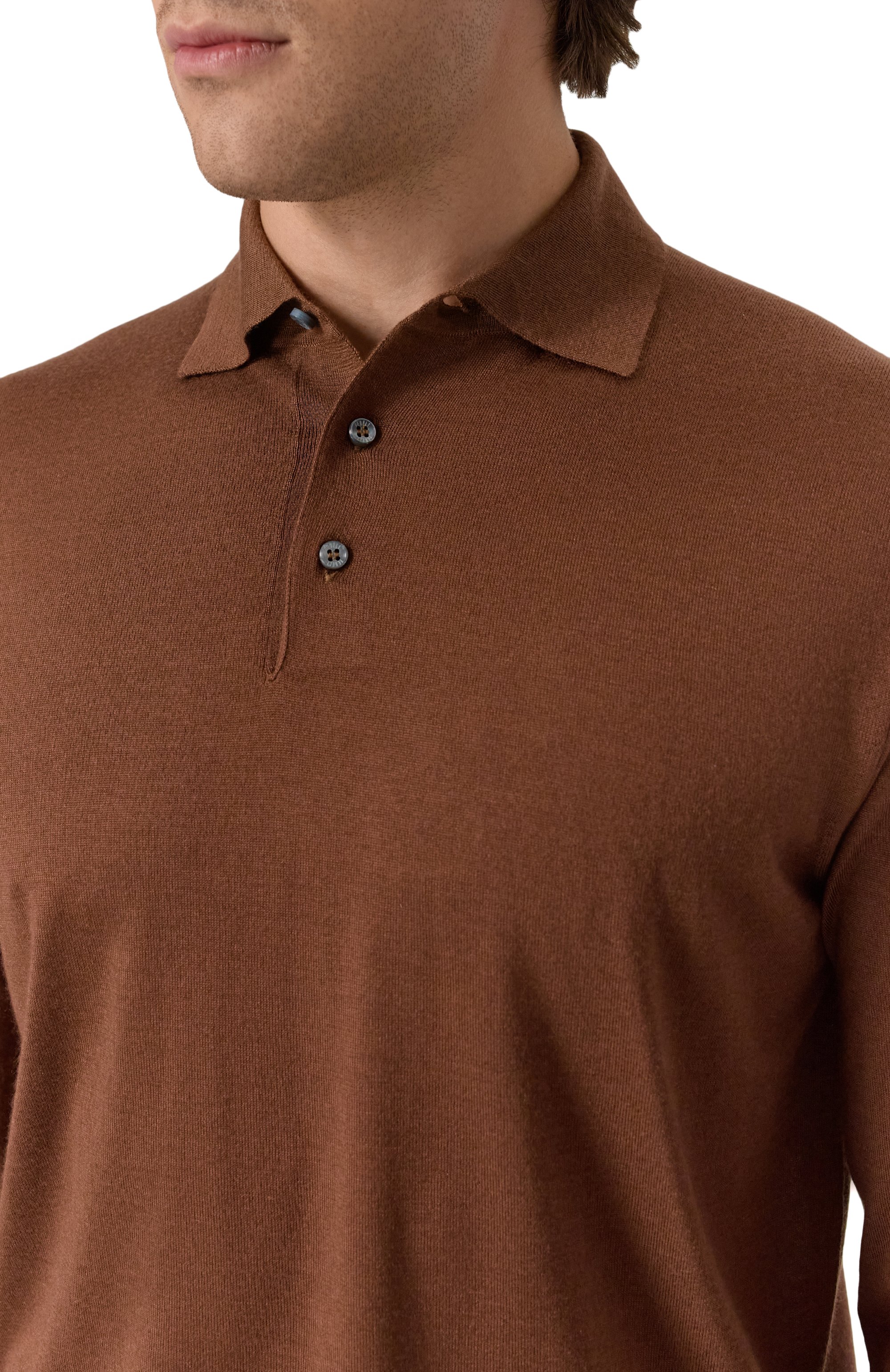 Поло из кашемира и шелка FEDELI, арт. MU007091, фото 5