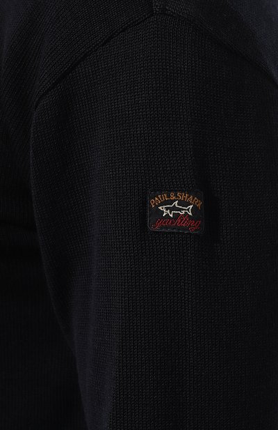 Шерстяной свитер PAUL&SHARK темно-синего цвета по цене 72000 руб., арт. 11311131/3XL-6XL, фото 5 Шерстяной свитер PAUL&SHARK, арт. 11311131/3XL-6XL, фото 5