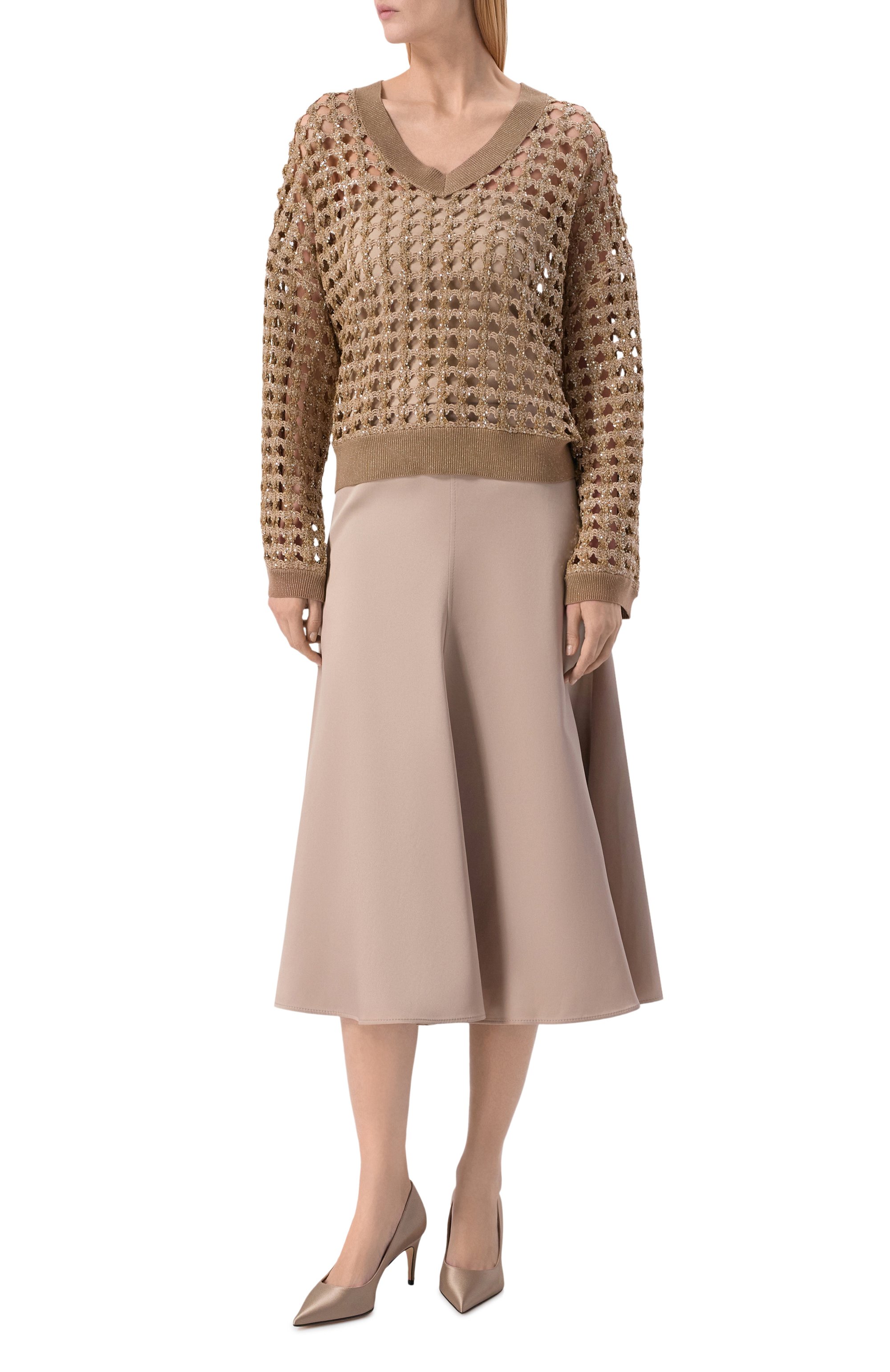 Шелковая юбка BRUNELLO CUCINELLI, арт. MB179G3965, фото 2