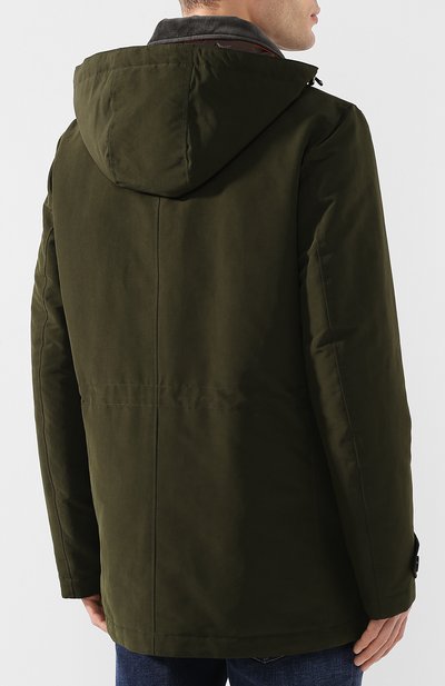 Пуховая куртка на молнии с кап юшоном PAUL&SHARK, арт. I18P2066, фото 4