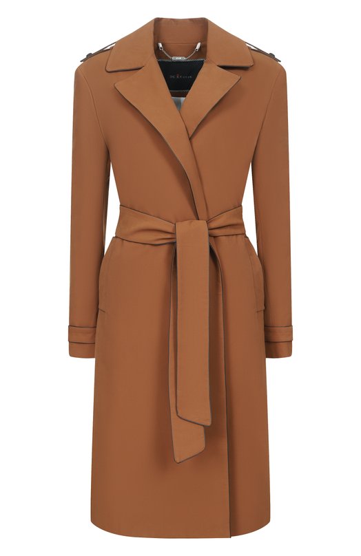 Хлопковый тренч Kiton D61613K0993G Коричневый D61613K0993G