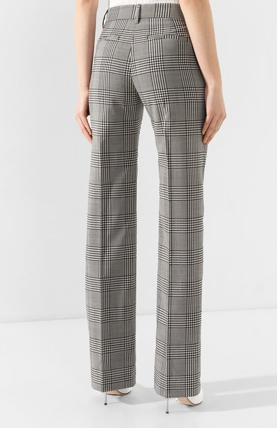 Шерстяные брюки MSGM серого цвета по цене 38650 руб., арт. 2841MDP92 207119, фото 4 Шерстяные брюки MSGM, арт. 2841MDP92 207119, фото 4