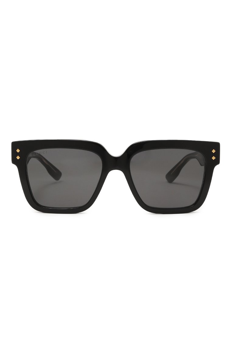 Женские солнцезащитные очки GUCCI черного цвета, арт. GG1084S 001 | Фото 4 (Нос: Не проставлено; Региональные ограничения белый список (Axapta Mercury): Не проставлено; Тип очков: С/з; Материал: Пластик; Очки форма: Квадратные; Оптика Гендер: оптика-женское)