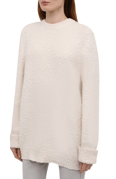 Хлопковый свитер MAISON MARGIELA кремового цвета по цене 88900 руб., арт. S51GP0225/S17664, фото 3 Хлопковый свитер MAISON MARGIELA, арт. S51GP0225/S17664, фото 3