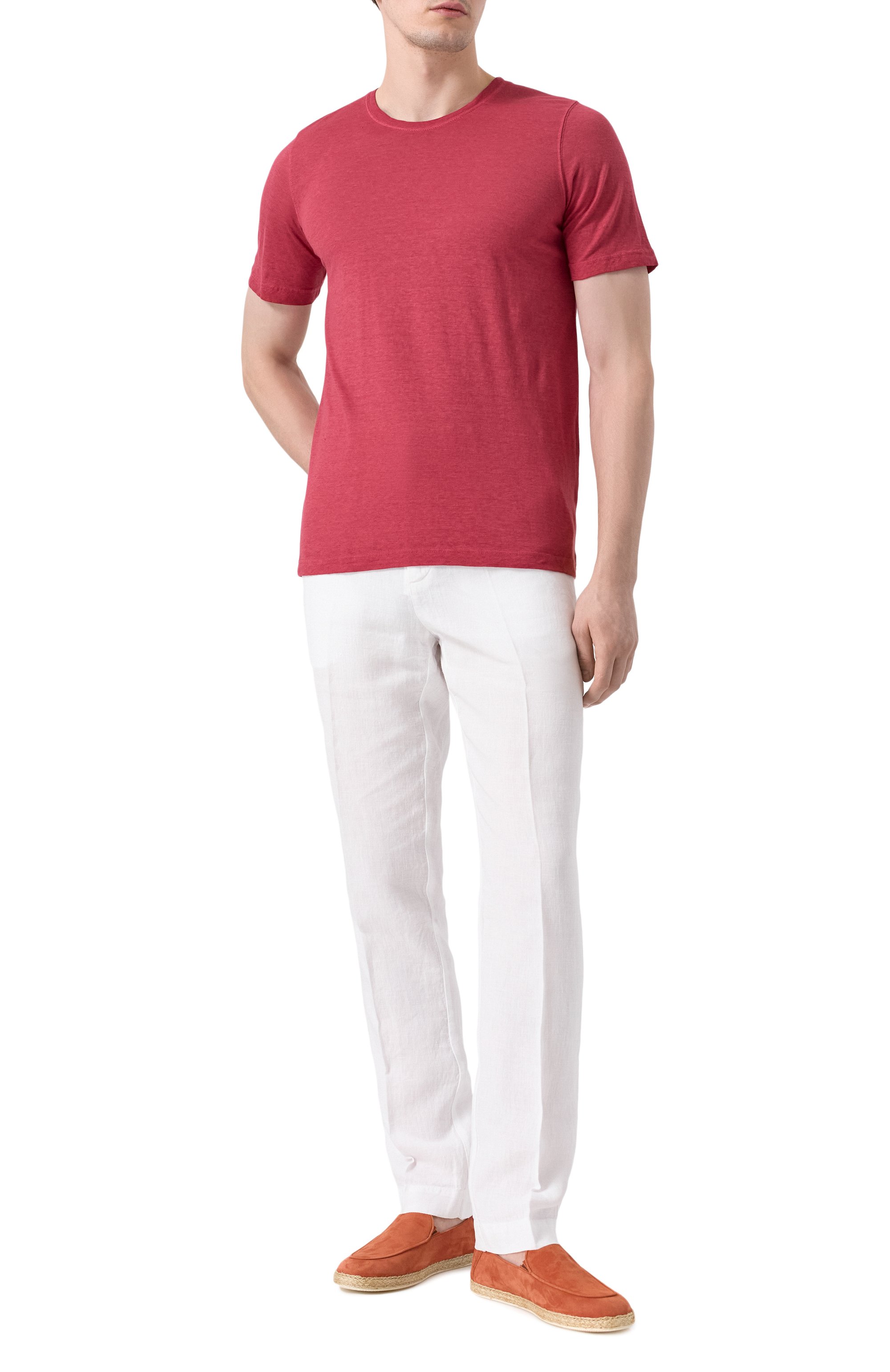 Футболка из хлопка и льна 120% LINO, арт. 32ALIM7186/G308/S01, фото 2