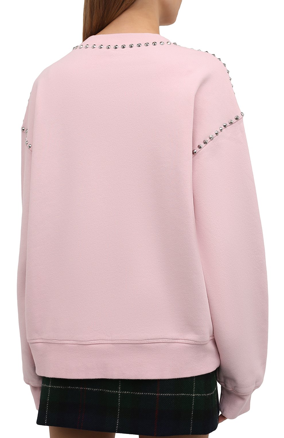 Хлопковый свишот MIU MIU, арт. MJL800-1ZVE-F0384, фото 4