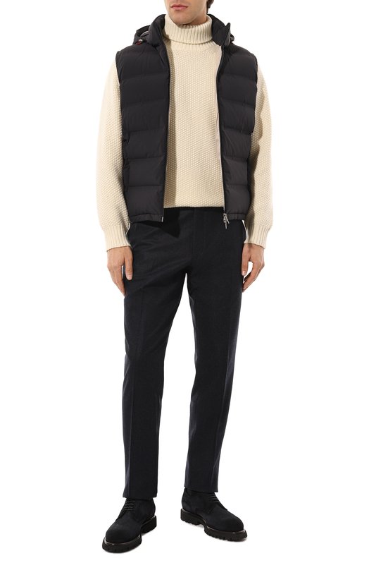 Пуховый жилет Brunello Cucinelli MM4911995 Синий  MM4911995 Фото 2