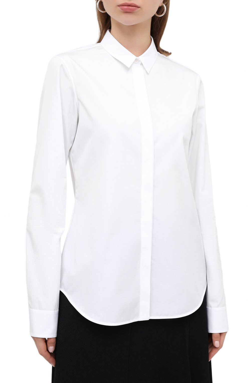Хлопковая рубашка JIL SANDER, арт. JSXR600005-WR244300, фото 3