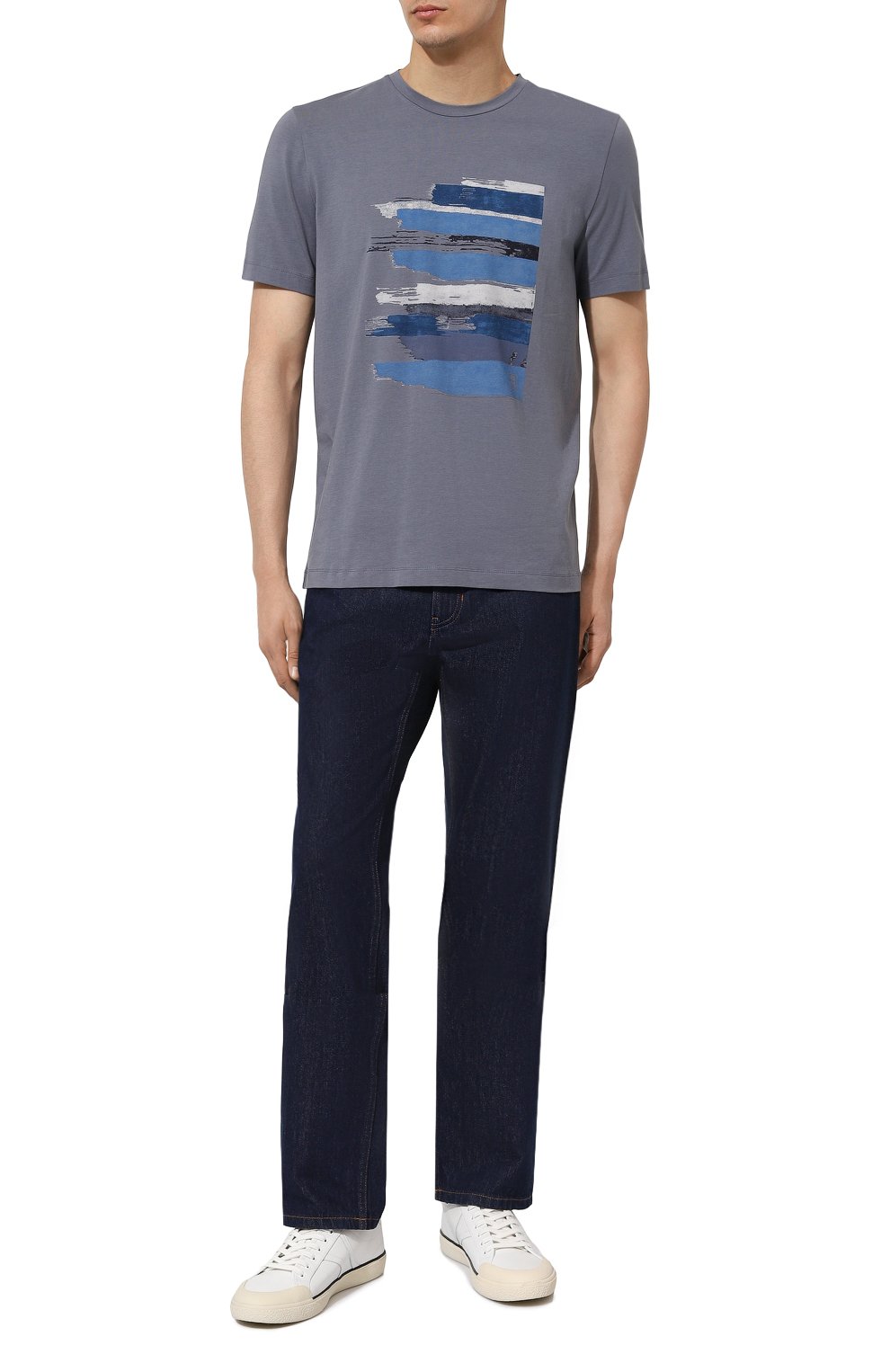 Хлопковая футболка CORNELIANI, арт. 93G588-9325036, фото 2