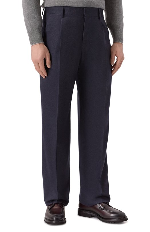 Брюки из кашемира и шерсти норки MVST M25.1MM.T002/F067 Синий  M25.1MM.T002/F067 Фото 3