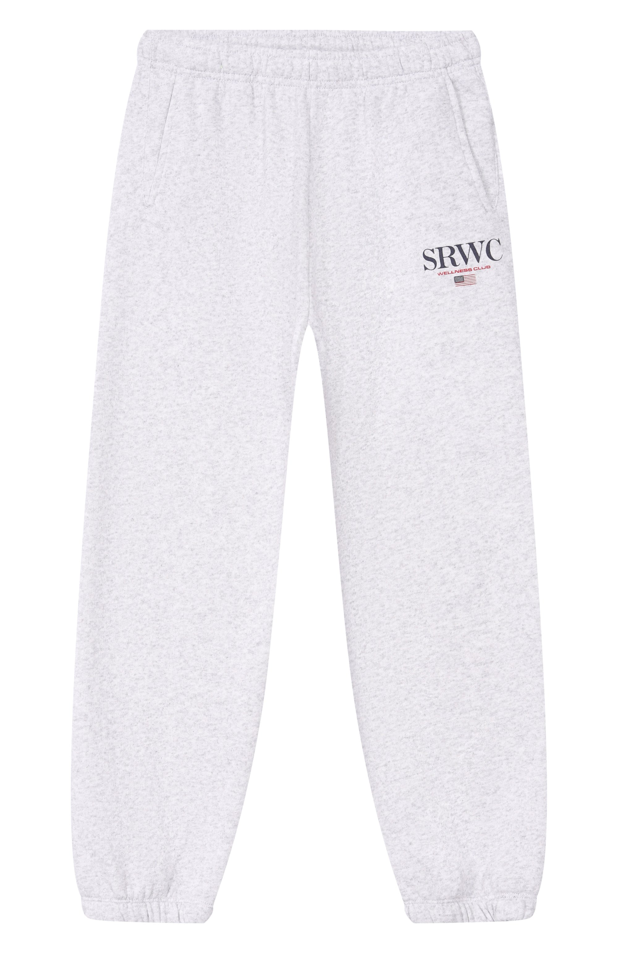 Джоггеры SPORTY AND RICH светло-серого цвета по цене 15150 руб., арт. PA03763177GY03, фото 1 Джоггеры SPORTY AND RICH, арт. PA03763177GY03, фото 1