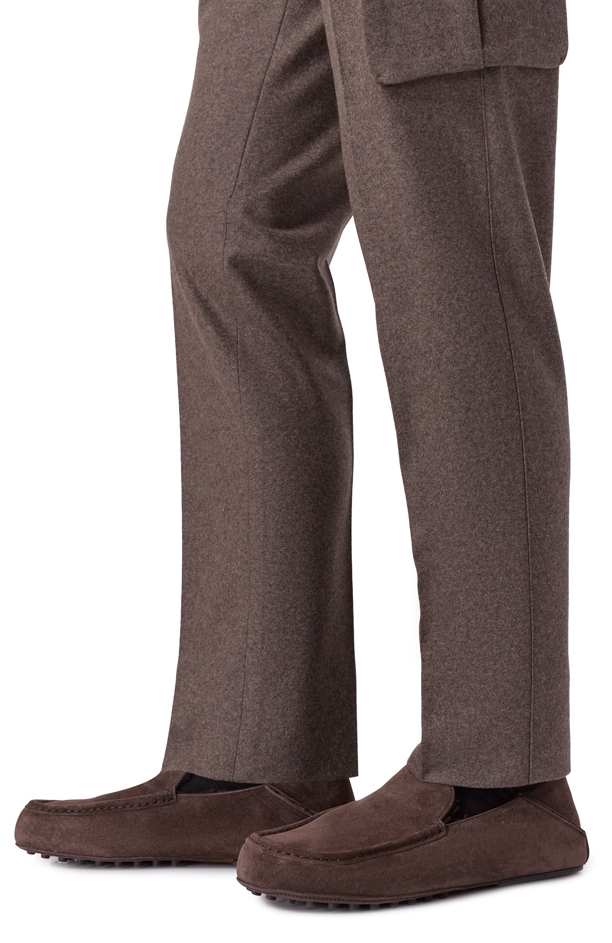 Замшевые мокасины slipper TOD’S темно-коричневого цвета по цене 99800 руб., арт. XXM58L0IX61RE0, фото 3 Замшевые мокасины slipper TOD’S, арт. XXM58L0IX61RE0, фото 3