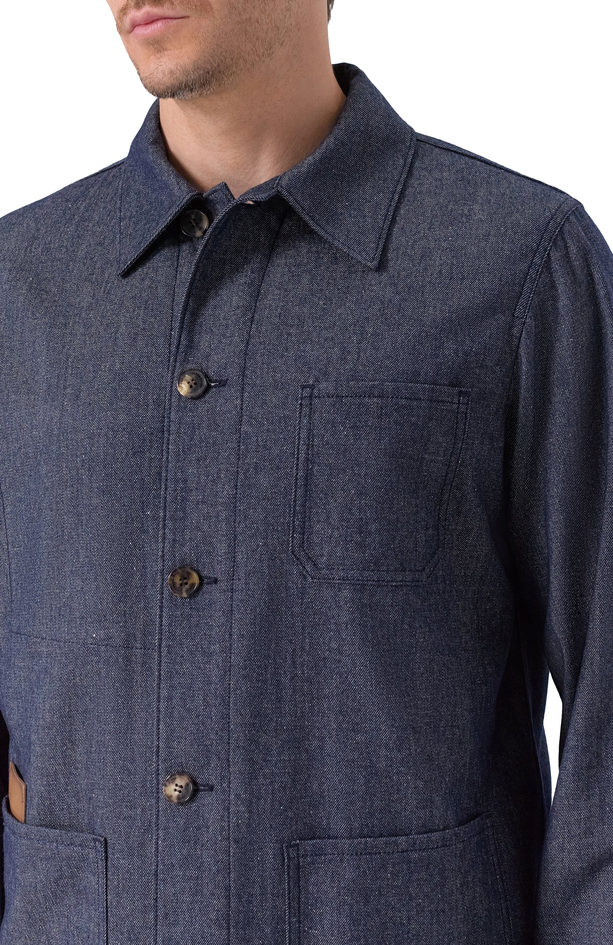 Куртка-рубашка из хлопка и шерсти JACOB COHEN, арт. JUM_E0033 080 S4307 RW, фото 5