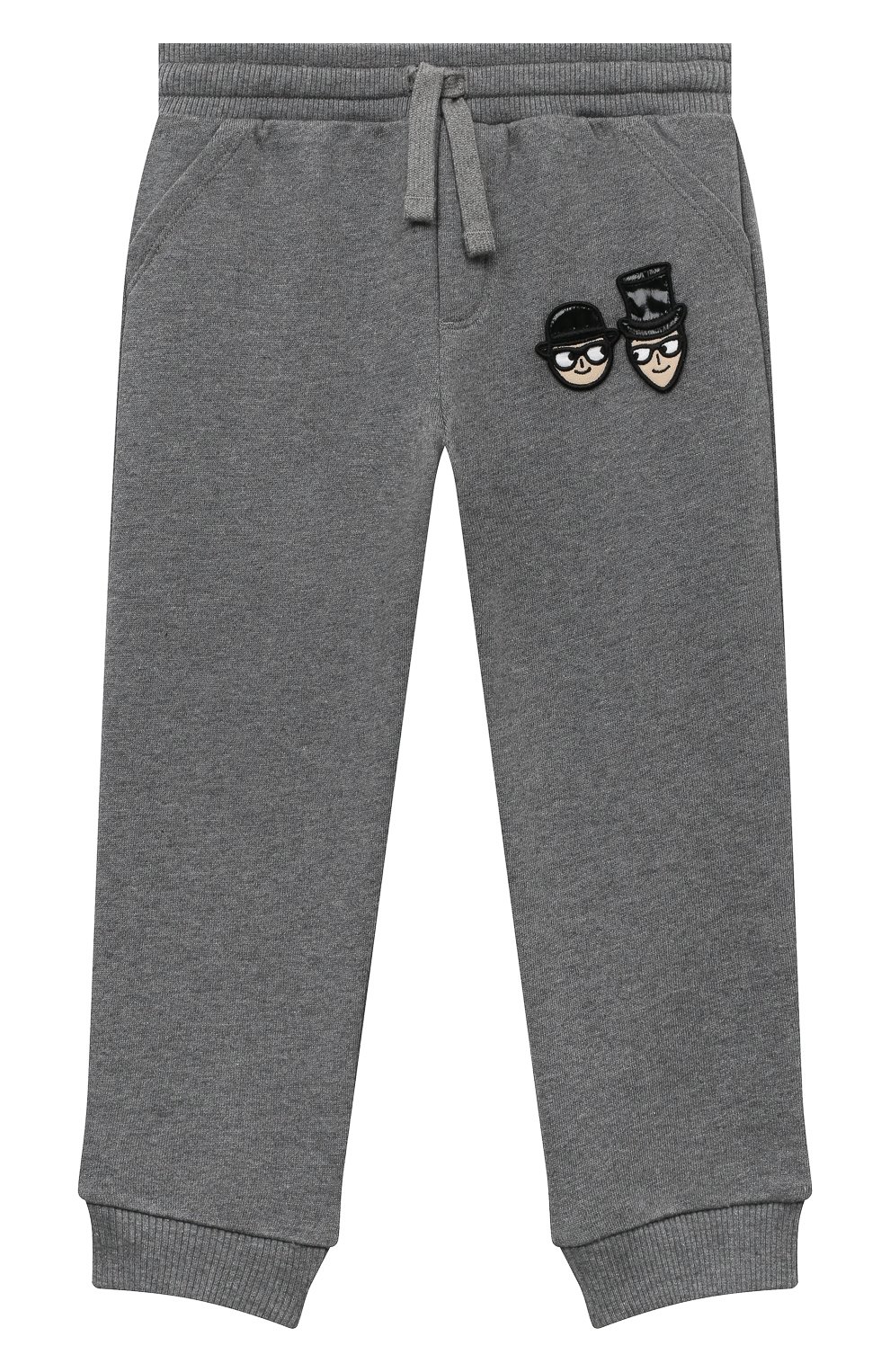 Хлопковые джоггеры DOLCE & GABBANA серого цвета по цене 19750 руб., арт. L1JPU5/G7TEP/0UTLET AW22-23, фото 1 Хлопковые джоггеры DOLCE & GABBANA, арт. L1JPU5/G7TEP/0UTLET AW22-23, фото 1