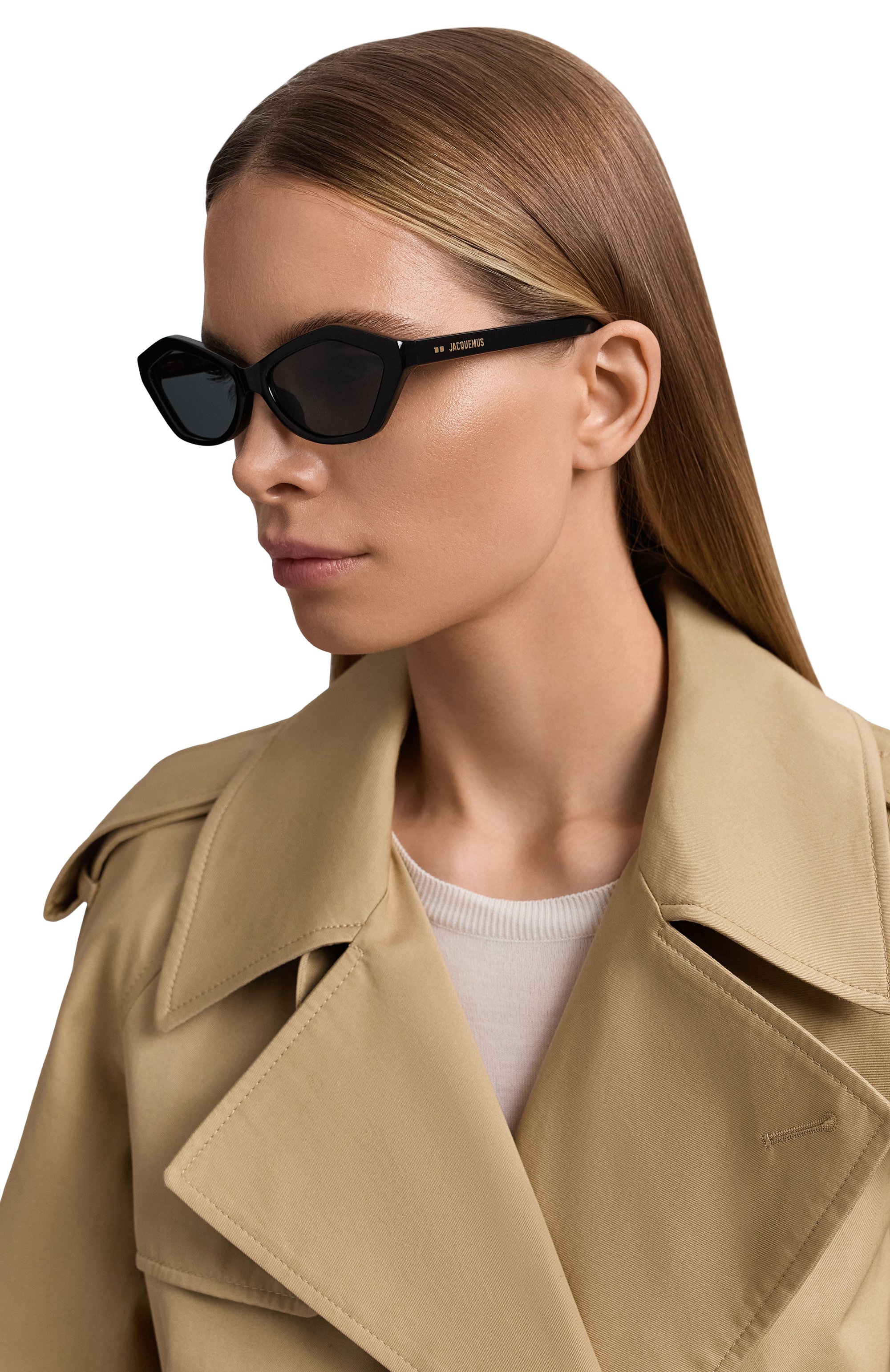 Солнцезащитные очки jacquemus x linda farrow JACQUEMUS черного цвета по цене 36850 руб., арт. JAC42C1SUN/AMAC001, фото 2 Солнцезащитные очки jacquemus x linda farrow JACQUEMUS, арт. JAC42C1SUN/AMAC001, фото 2