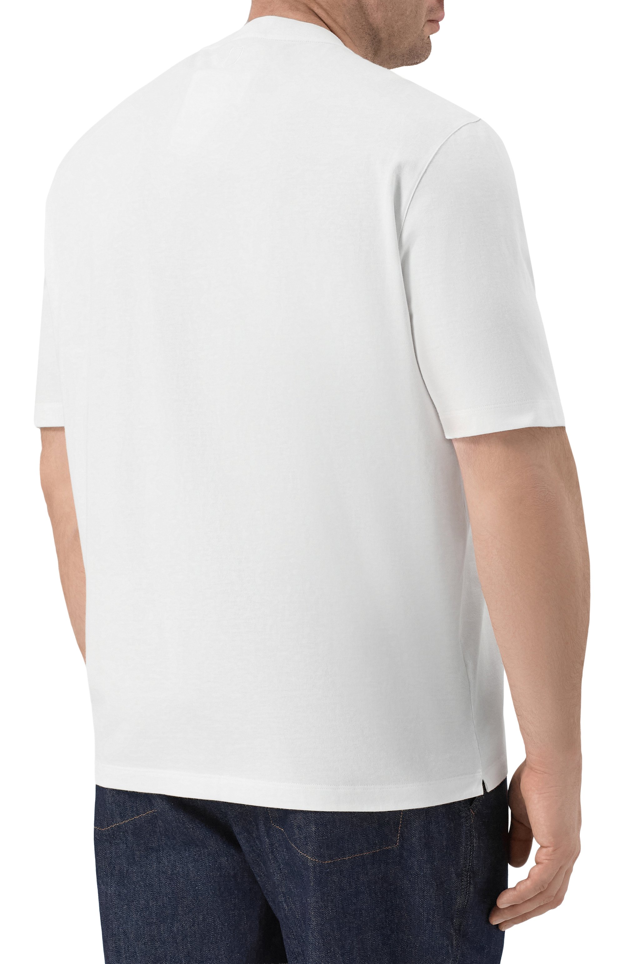 Хлопковая футболка CANALI, арт. T0943/MJ02436_001, фото 4