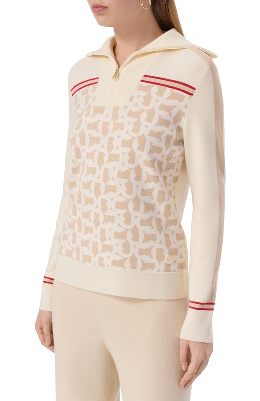 Шерстяной пуловер Bogner 81926416 Белый  81926416 Фото 3