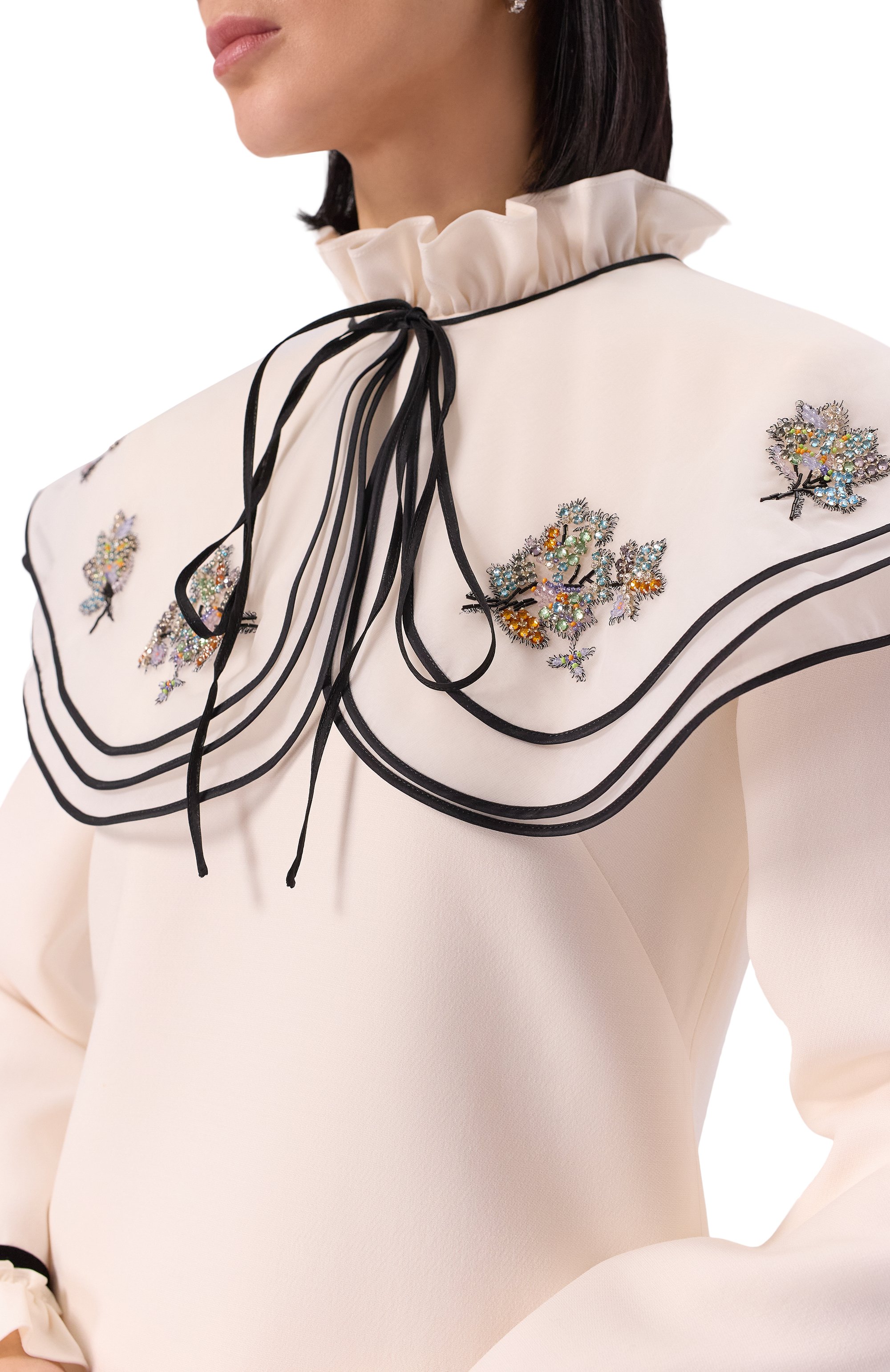 Платье из шерсти и шелка VALENTINO, арт. 6B3VAF961CF, фото 5