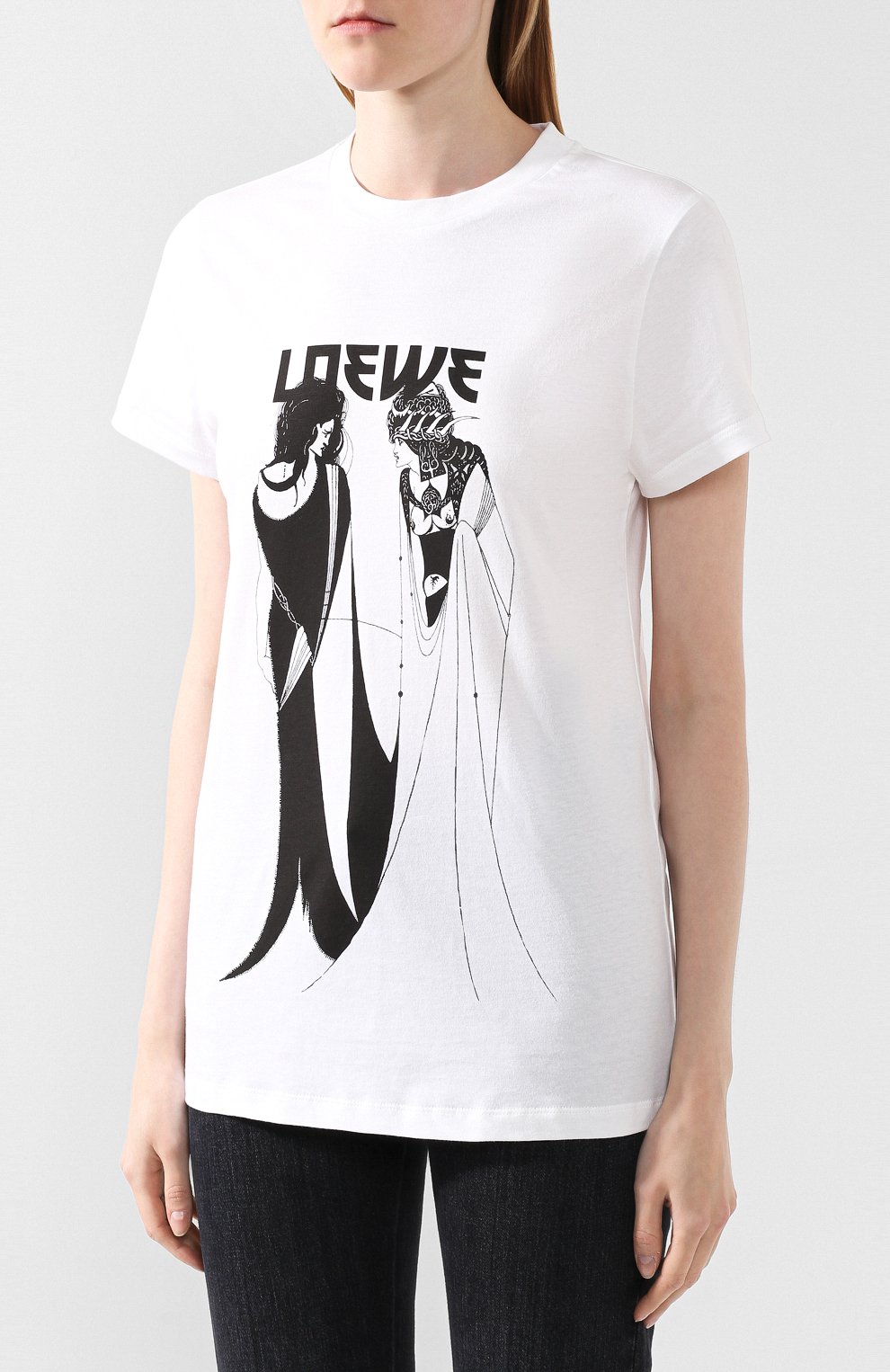 Хлопковая футболка LOEWE, арт. S6299932PC, фото 3
