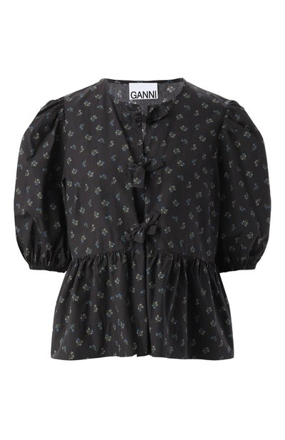 Хлопковая блузка GANNI, арт. W0152, фото 1