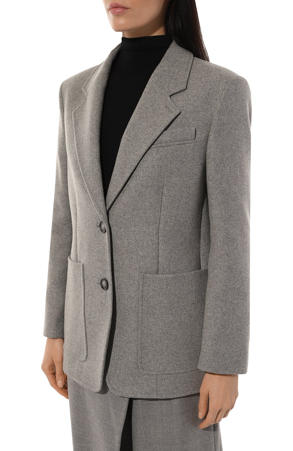 Жакет BOSS серого цвета по цене 47900 руб., арт. 50530891, фото 3 Жакет BOSS, арт. 50530891, фото 3