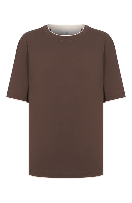 Мужская хлопковая футболка BRUNELLO CUCINELLI, арт. M0B137427W