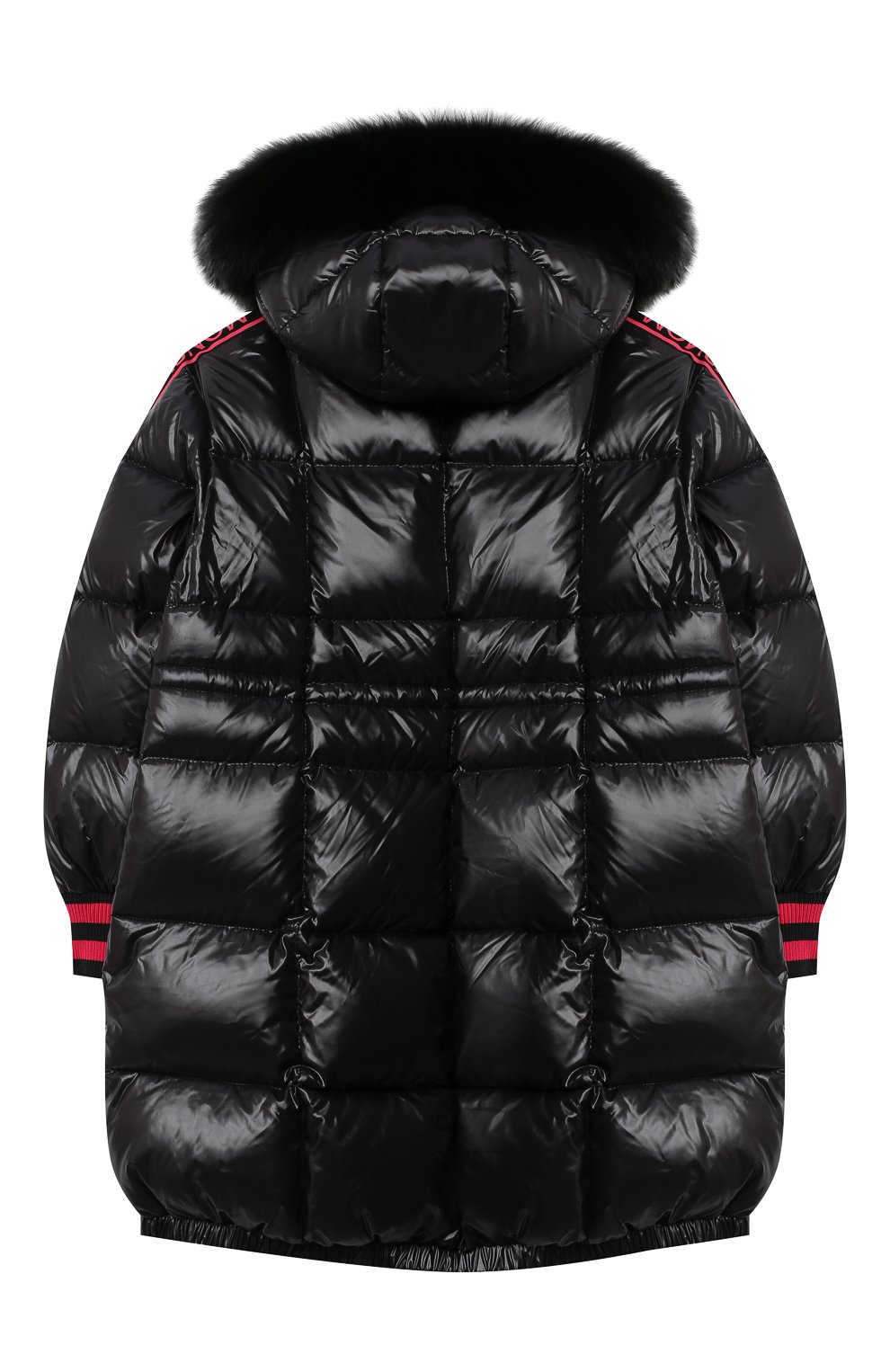 Пуховое пальто MONCLER черного цвета по цене 106000 руб., арт. F2-954-1C504-12-68950/8-10A, фото 2 Пуховое пальто MONCLER, арт. F2-954-1C504-12-68950/8-10A, фото 2