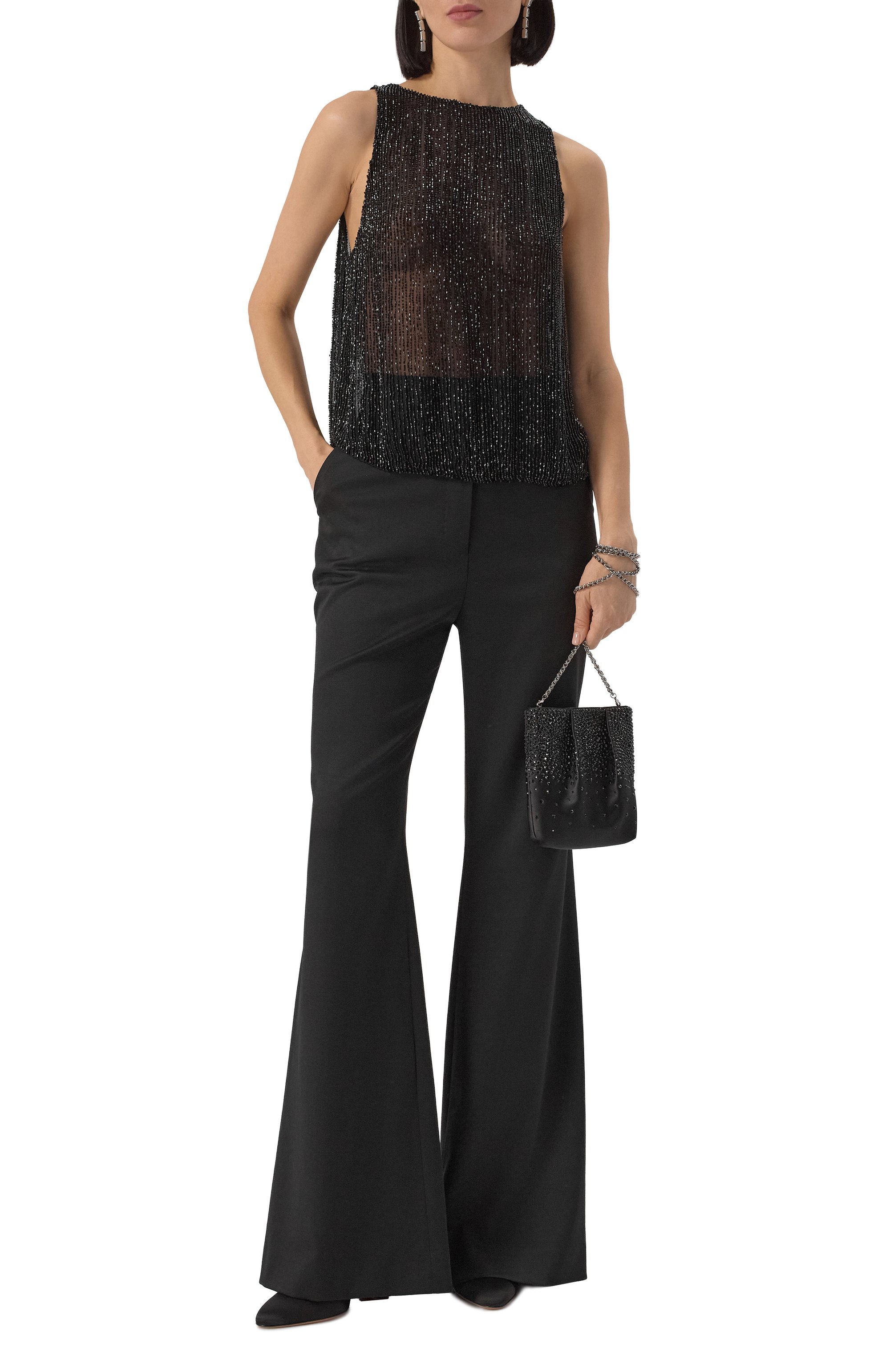 Топ с отделкой бисером LOUVE, арт. 25-03-02-02-26-20-01, фото 2