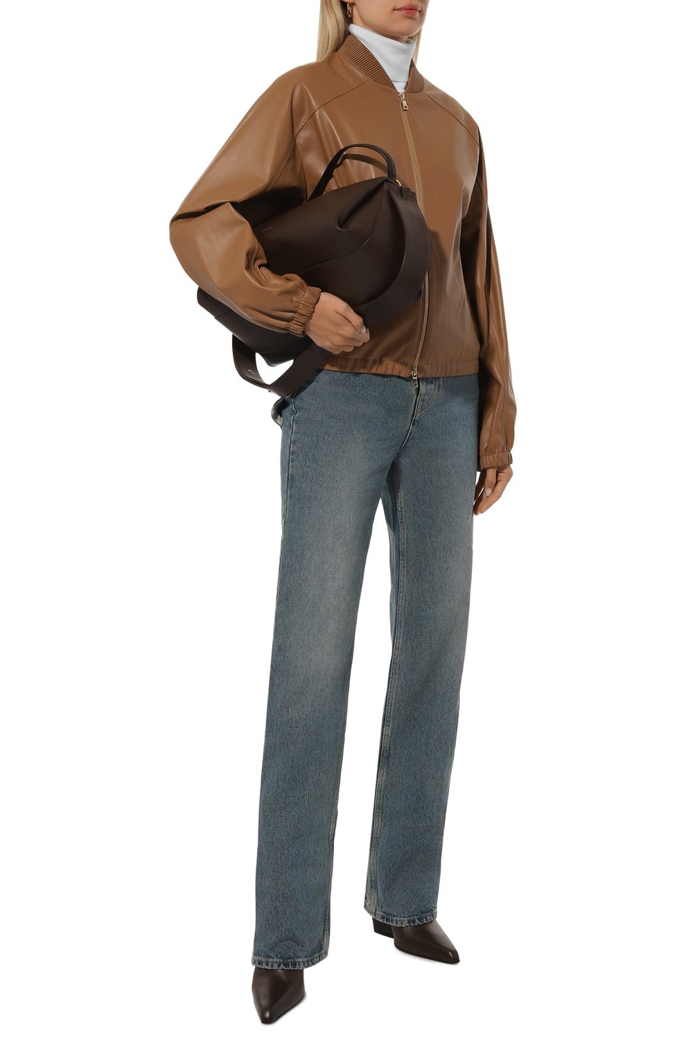 Кожаный бомбер ZEYNEP ARCAY, арт. SS22JK08, фото 2