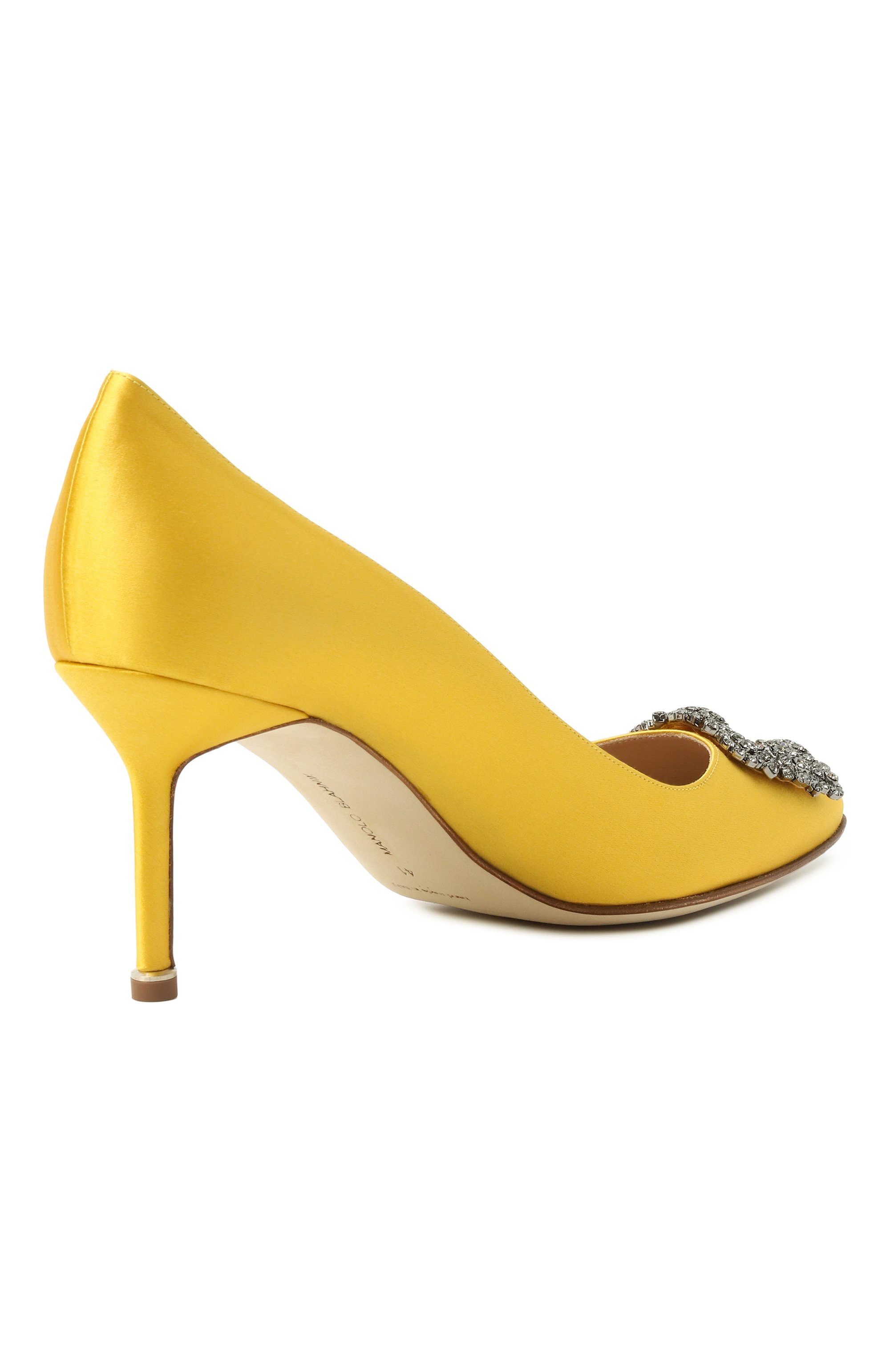 Текстильные туфли hangisi 70 MANOLO BLAHNIK желтого цвета по цене 142500 руб., арт. 9XX-0662/SAT, фото 5 Текстильные туфли hangisi 70 MANOLO BLAHNIK, арт. 9XX-0662/SAT, фото 5