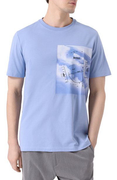 Хлопковая футболка BOSS GREEN, арт. 50533233, фото 3