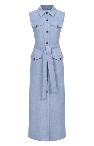 Женское платье изо льна и вискозы P.A.R.O.S.H., арт. D726129/BLINK