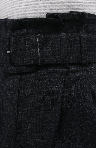 Шерстяные брюки BRUNELLO CUCINELLI темно-серого цвета по цене 147000 руб., арт. MA160P7382, фото 5 Шерстяные брюки BRUNELLO CUCINELLI, арт. MA160P7382, фото 5