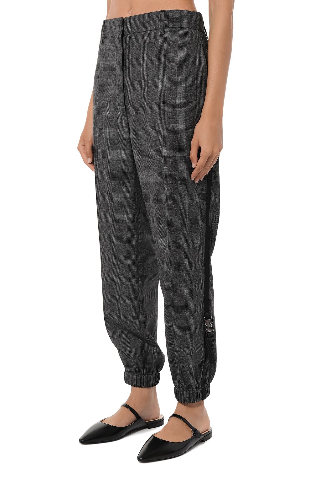 Джоггеры из шерсти и шелка PRADA, арт. P274E-1UWJ-F0031-212, фото 3