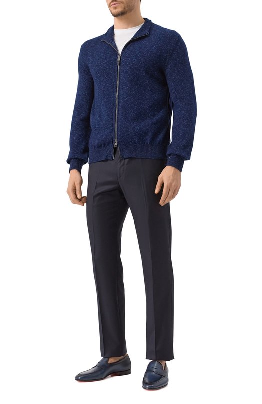 Хлопковый кардиган Canali C1105/MK02266 Синий  C1105/MK02266 Фото 2